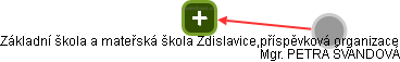 Základní škola a mateřská škola Zdislavice,příspěvková organizace - obrázek vizuálního zobrazení vztahů obchodního rejstříku