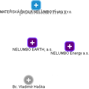 NELUMBO EARTH, a.s. - obrázek vizuálního zobrazení vztahů obchodního rejstříku