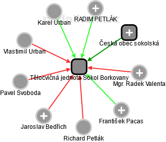Tělocvičná jednota Sokol Borkovany - obrázek vizuálního zobrazení vztahů obchodního rejstříku