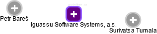 Iguassu Software Systems, a.s. - obrázek vizuálního zobrazení vztahů obchodního rejstříku