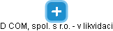 D COM, spol. s r.o. - v likvidaci - obrázek vizuálního zobrazení vztahů obchodního rejstříku