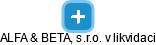 ALFA & BETA, s.r.o. v likvidaci - obrázek vizuálního zobrazení vztahů obchodního rejstříku
