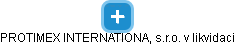 PROTIMEX INTERNATIONAL, s.r.o. v likvidaci - obrázek vizuálního zobrazení vztahů obchodního rejstříku