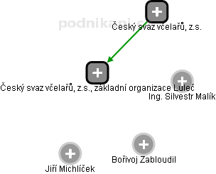 Český svaz včelařů, z.s., základní organizace Luleč - obrázek vizuálního zobrazení vztahů obchodního rejstříku
