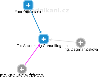 Tax Accounting Consulting s.r.o. - obrázek vizuálního zobrazení vztahů obchodního rejstříku