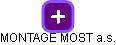 MONTAGE MOST a.s. - obrázek vizuálního zobrazení vztahů obchodního rejstříku