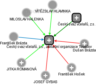 Český svaz včelařů, z.s., základní organizace Tovačov - obrázek vizuálního zobrazení vztahů obchodního rejstříku