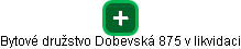 Bytové družstvo Dobevská 875 v likvidaci - obrázek vizuálního zobrazení vztahů obchodního rejstříku