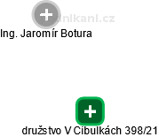 družstvo V Cibulkách 398/21 - obrázek vizuálního zobrazení vztahů obchodního rejstříku