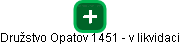 Družstvo Opatov 1451 - v likvidaci - obrázek vizuálního zobrazení vztahů obchodního rejstříku