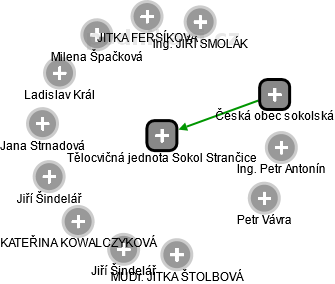 Tělocvičná jednota Sokol Strančice - obrázek vizuálního zobrazení vztahů obchodního rejstříku