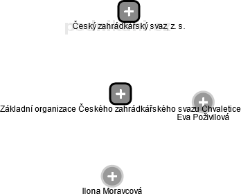 Základní organizace Českého zahrádkářského svazu Chvaletice - obrázek vizuálního zobrazení vztahů obchodního rejstříku
