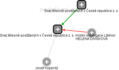 Svaz tělesně postižených v České republice z. s. místní organizace Litvínov - obrázek vizuálního zobrazení vztahů obchodního rejstříku