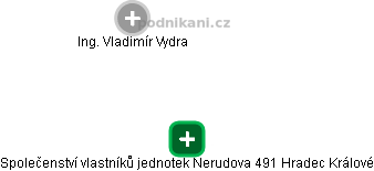 Společenství vlastníků jednotek Nerudova 491 Hradec Králové - obrázek vizuálního zobrazení vztahů obchodního rejstříku