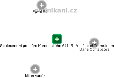 Společenství pro dům Komenského 541, Rožmitál pod Třemšínem - obrázek vizuálního zobrazení vztahů obchodního rejstříku