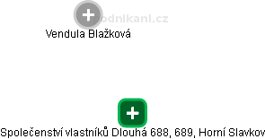 Společenství vlastníků Dlouhá 688, 689, Horní Slavkov - obrázek vizuálního zobrazení vztahů obchodního rejstříku