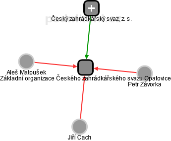 Základní organizace Českého zahrádkářského svazu Opatovice - obrázek vizuálního zobrazení vztahů obchodního rejstříku