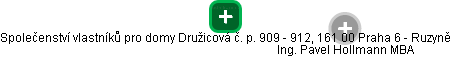 Společenství vlastníků pro domy Družicová č. p. 909 - 912, 161 00 Praha 6 - Ruzyně - obrázek vizuálního zobrazení vztahů obchodního rejstříku