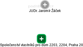 Společenství vlastníků pro dům 2203, 2204, Praha 20 - obrázek vizuálního zobrazení vztahů obchodního rejstříku
